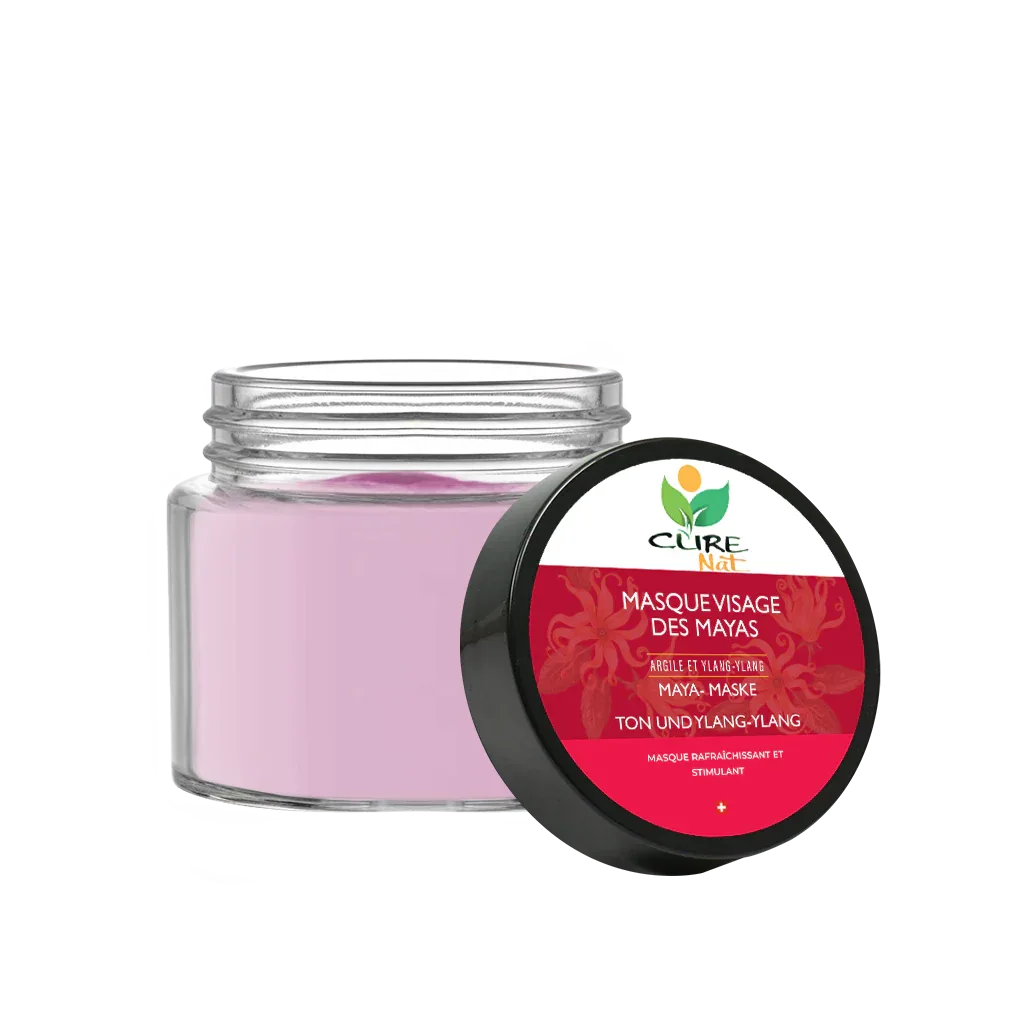Masque Visage des Mayas Argile et Ylang-Ylang - Nettoyage des pores en profondeur - Nutrifeel