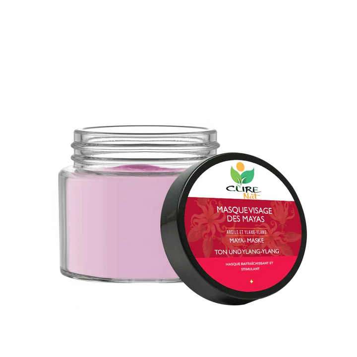 Masque Visage des Mayas Argile et Ylang-Ylang - Nettoyage des pores en profondeur - Nutrifeel