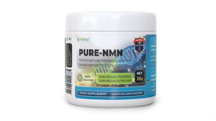 Nutriop Longevity® PURE-NMN Nicotinamide Mononucleotide Extreme Potency sublingual powder -30 grams - Nutrifeel